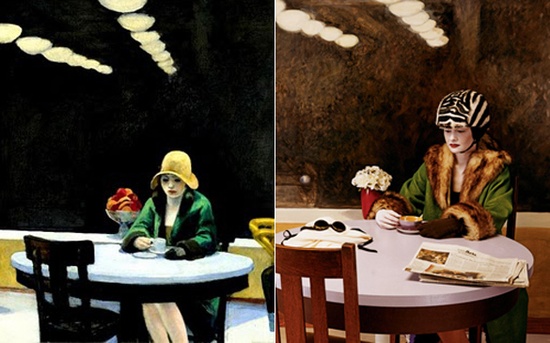 Edward Hopper- The Automat- 1927/ Zdjęcie: Joel Peter Witkin