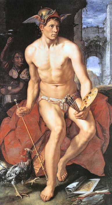 "Merkury" (1611), Henrick Goltzius