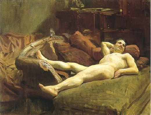 "Male Model Resting"- J.S. Sargent