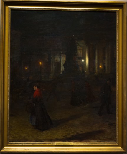 Plac Maksymiliana Józefa w nocy- 1890