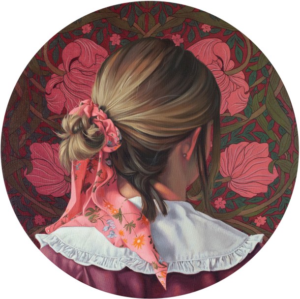 różowa wstążka (pimpernel), 40 cm średnicy, 2021